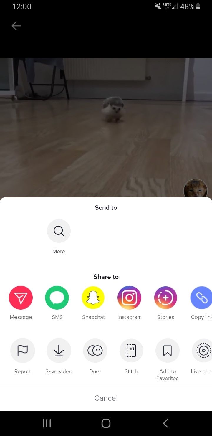 TikTok保存视频按钮