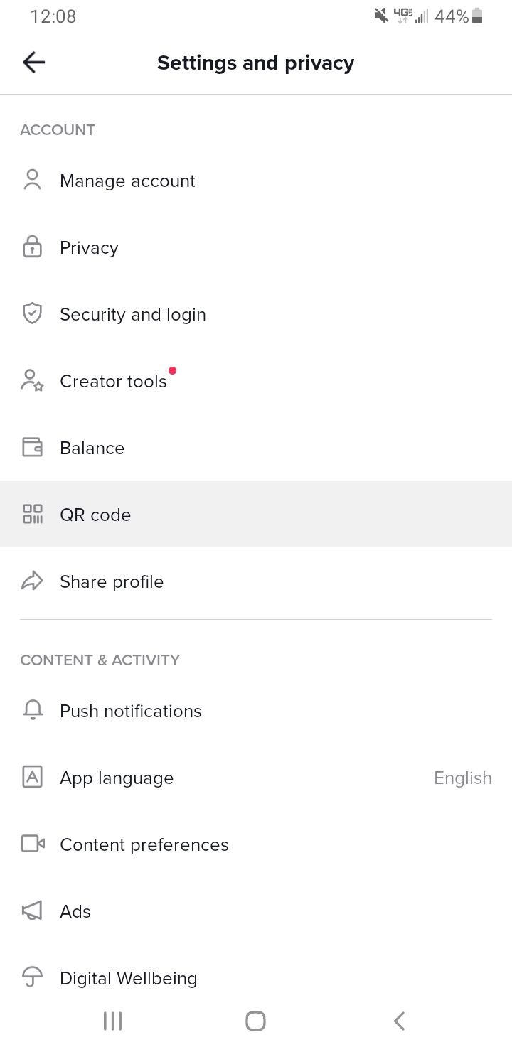 二维码设置 TikTok